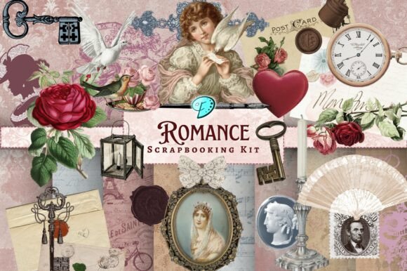Download Romance Scrapbooking Kit - Premium Bundle