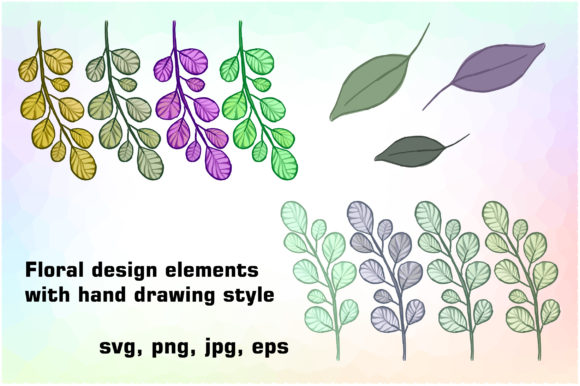 Download Hand Drawn of Floral Design Elements - Floral design elements Collection