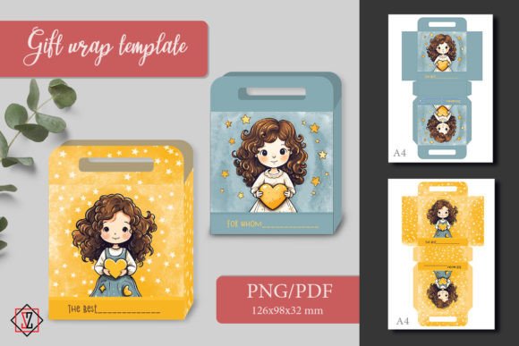 Download Gift Wrap. Gift Bag Template - Gift wrap Collection